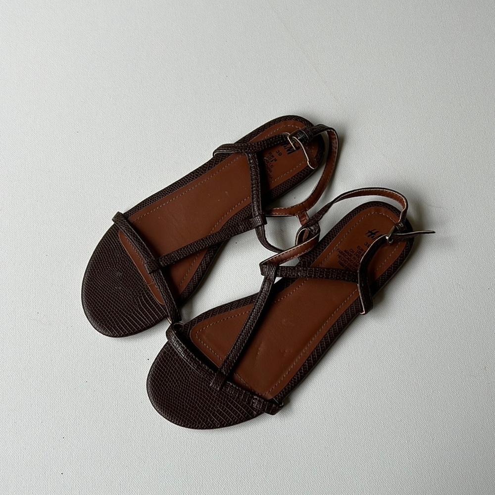 Brown H&M Leather Sandals